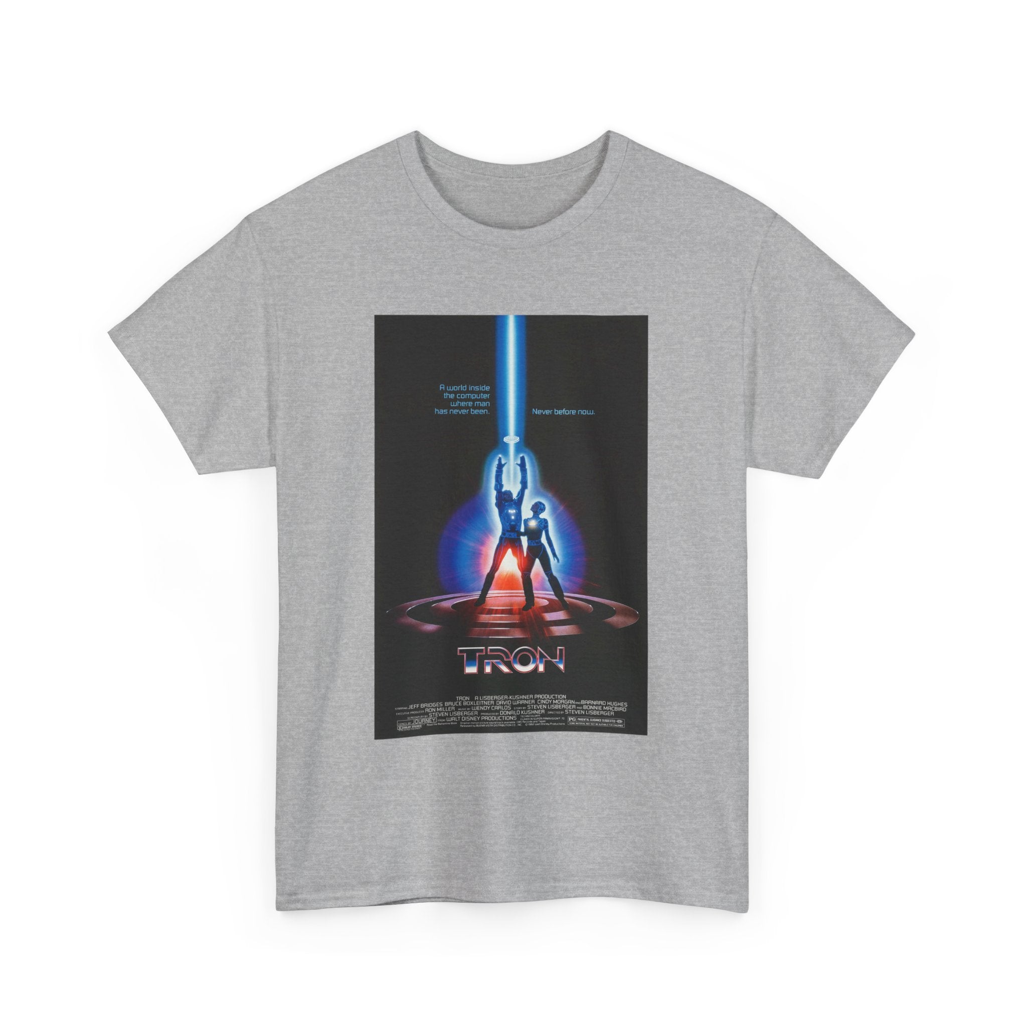 TRON Movie Poster Tee – Neon Sci-Fi Arcade Style Retro 80s