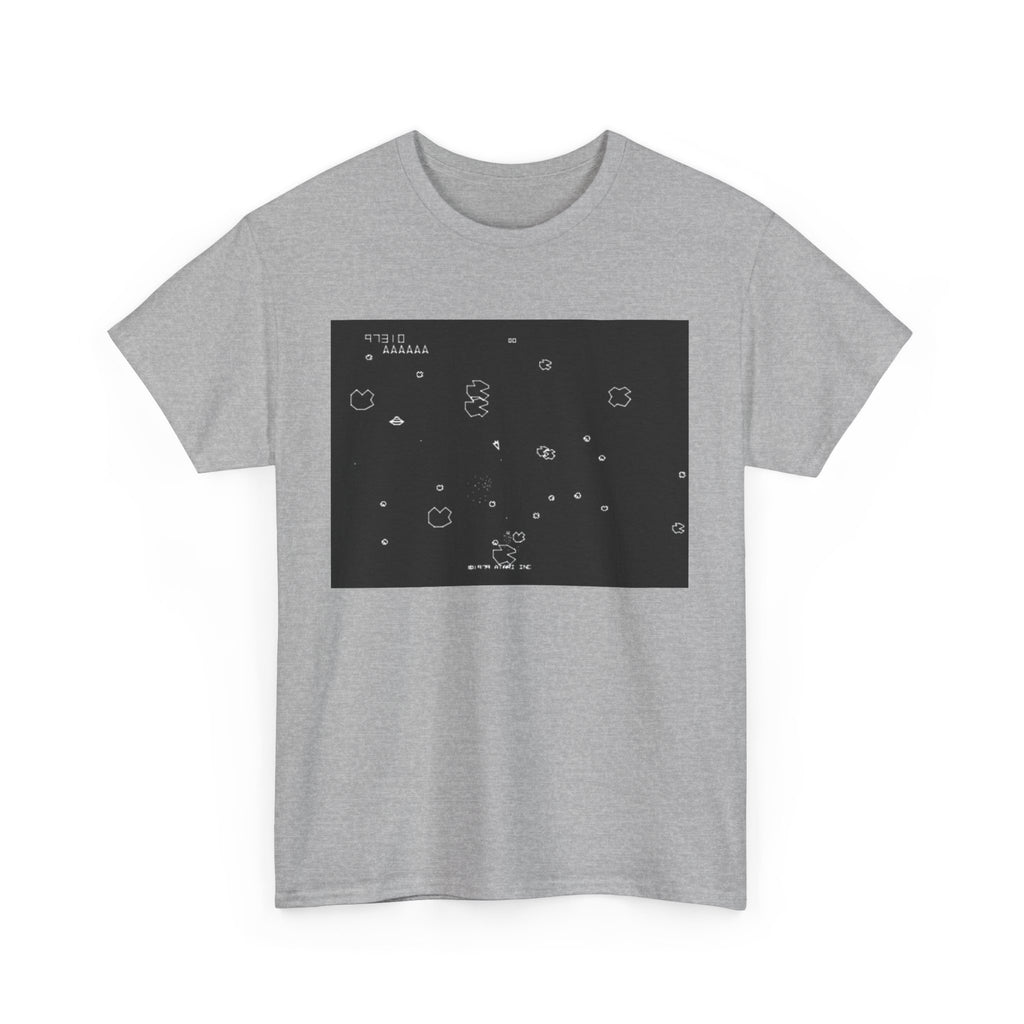 Asteroids Screenshot Tee – Classic 80s A t a r i Arcade Game Scene