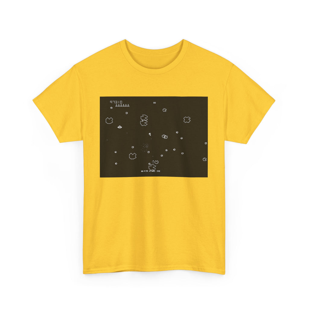 Asteroids Screenshot Tee – Classic 80s A t a r i Arcade Game Scene