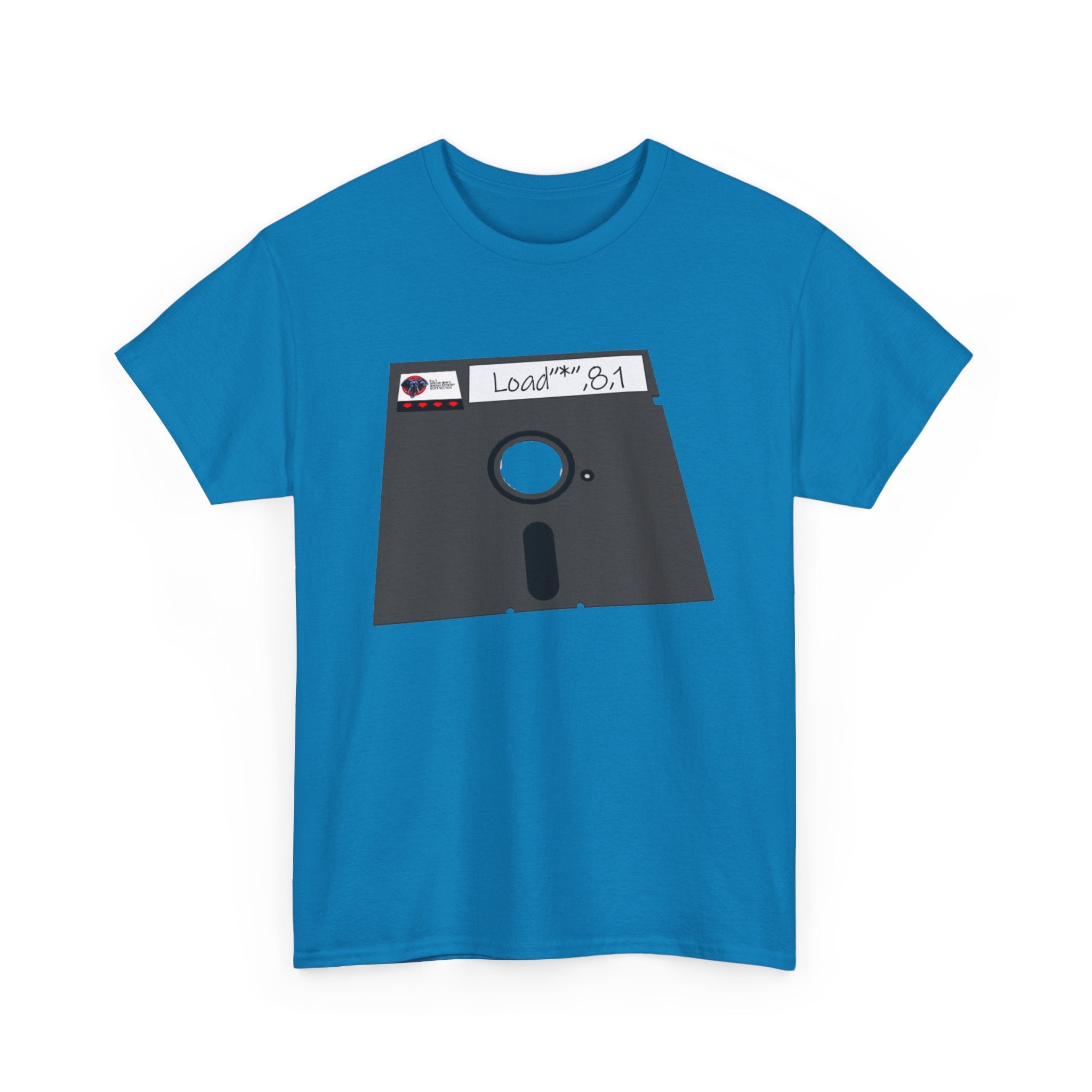 Commodore Floppy Disk Tee – LOAD"*",8,1 Retro Computer Command
