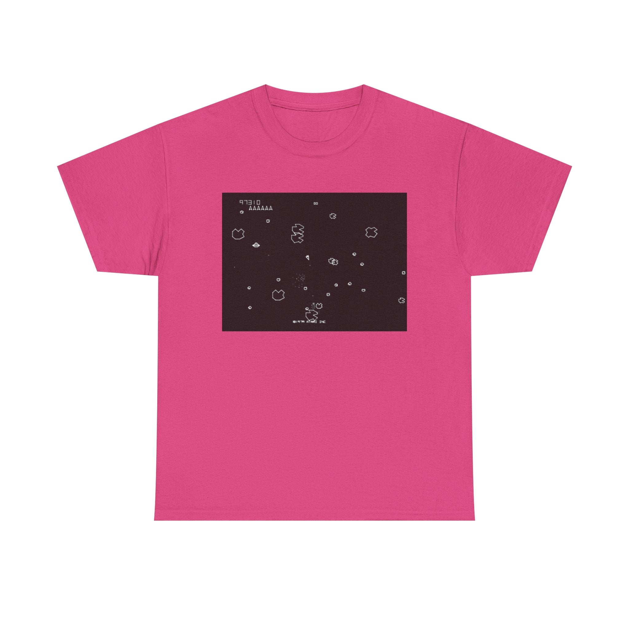 Asteroids Screenshot Tee – Classic 80s A t a r i Arcade Game Scene