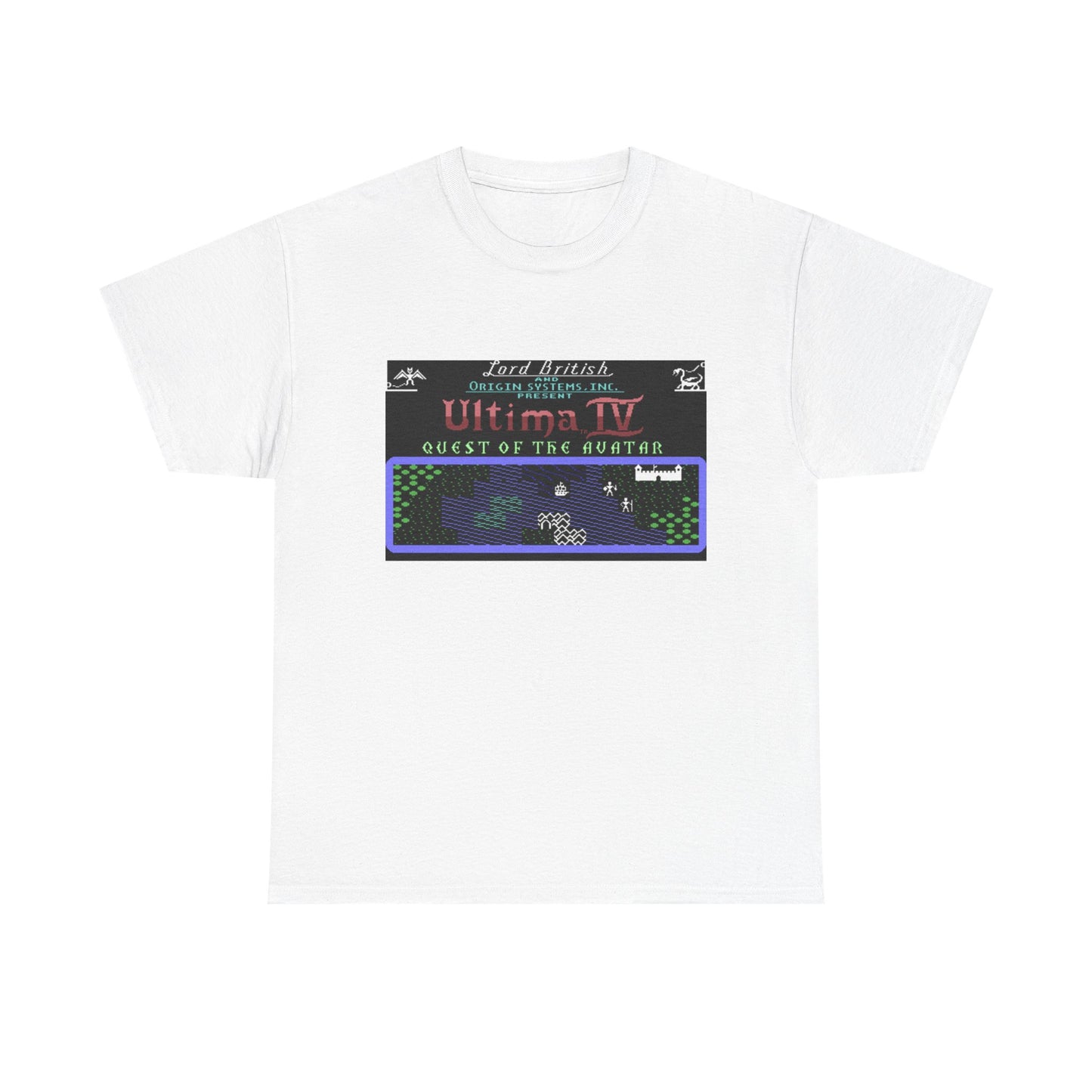 Ultima IV: Quest of the Avatar Commodore 64 Title Screen Tee – Classic C64 RPG