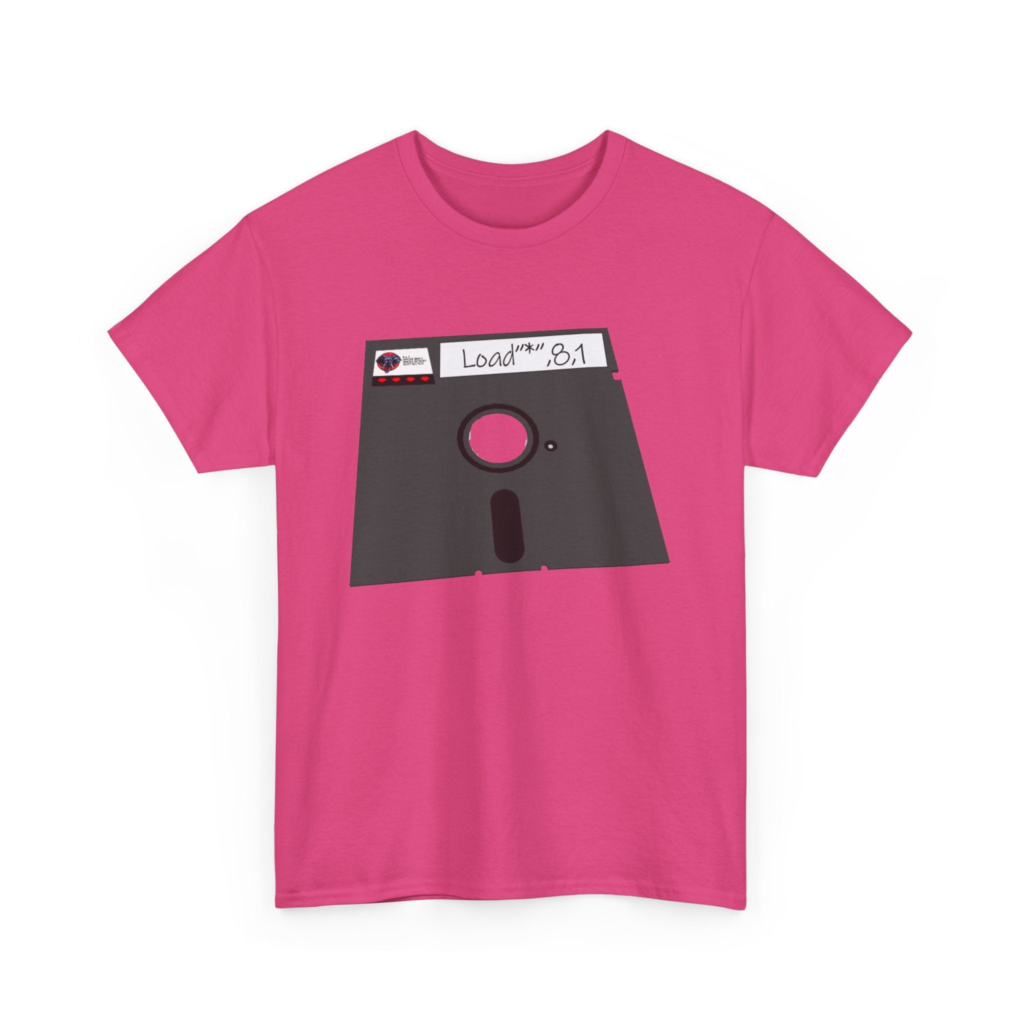 Commodore Floppy Disk Tee – LOAD"*",8,1 Retro Computer Command