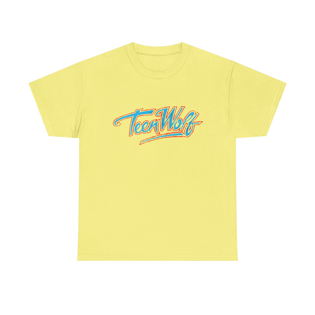 Teen Wolf Neon Logo Tee – 80s Movie Magic