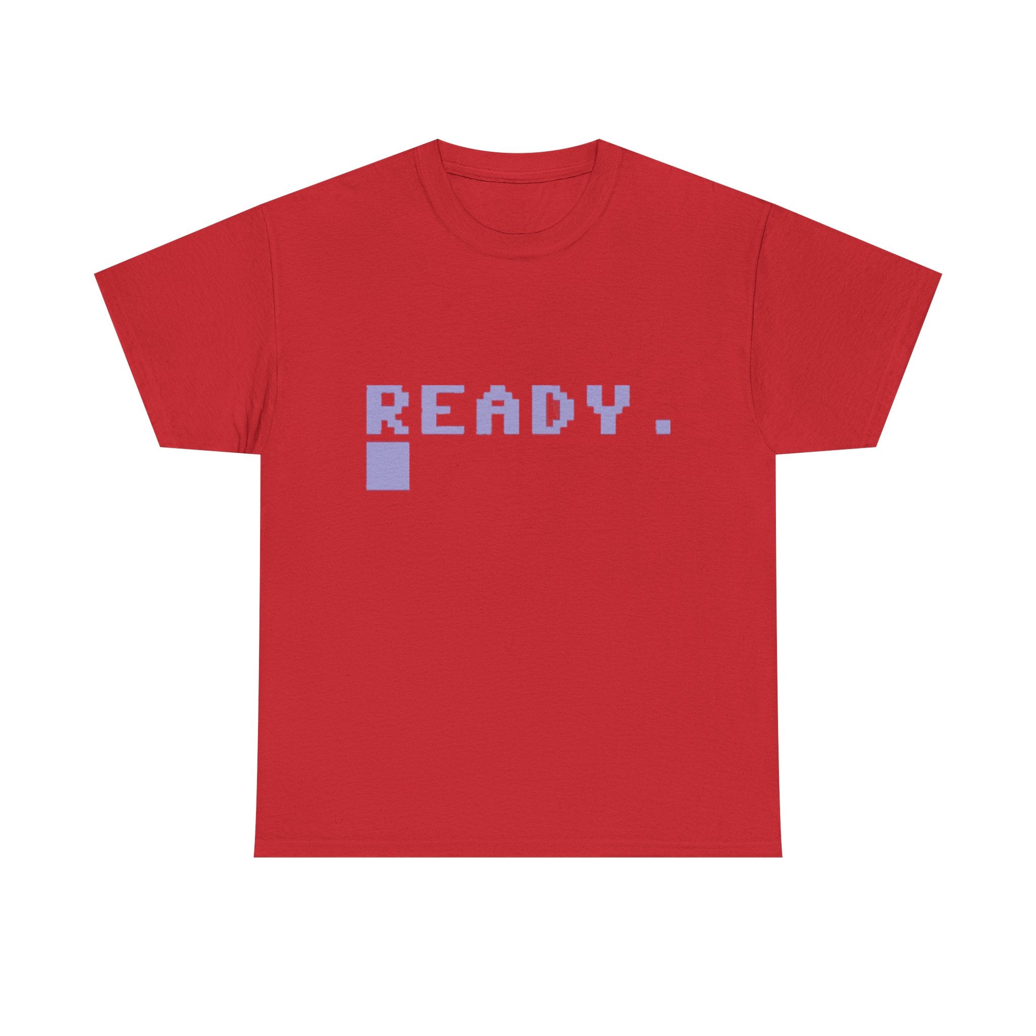 READY. – Commodore 64 Startup Screen Tee 80s Retro Computing