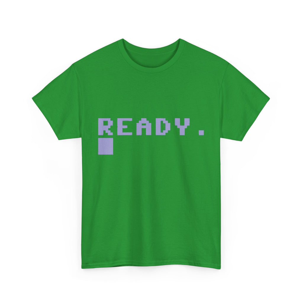 READY. – Commodore 64 Startup Screen Tee 80s Retro Computing