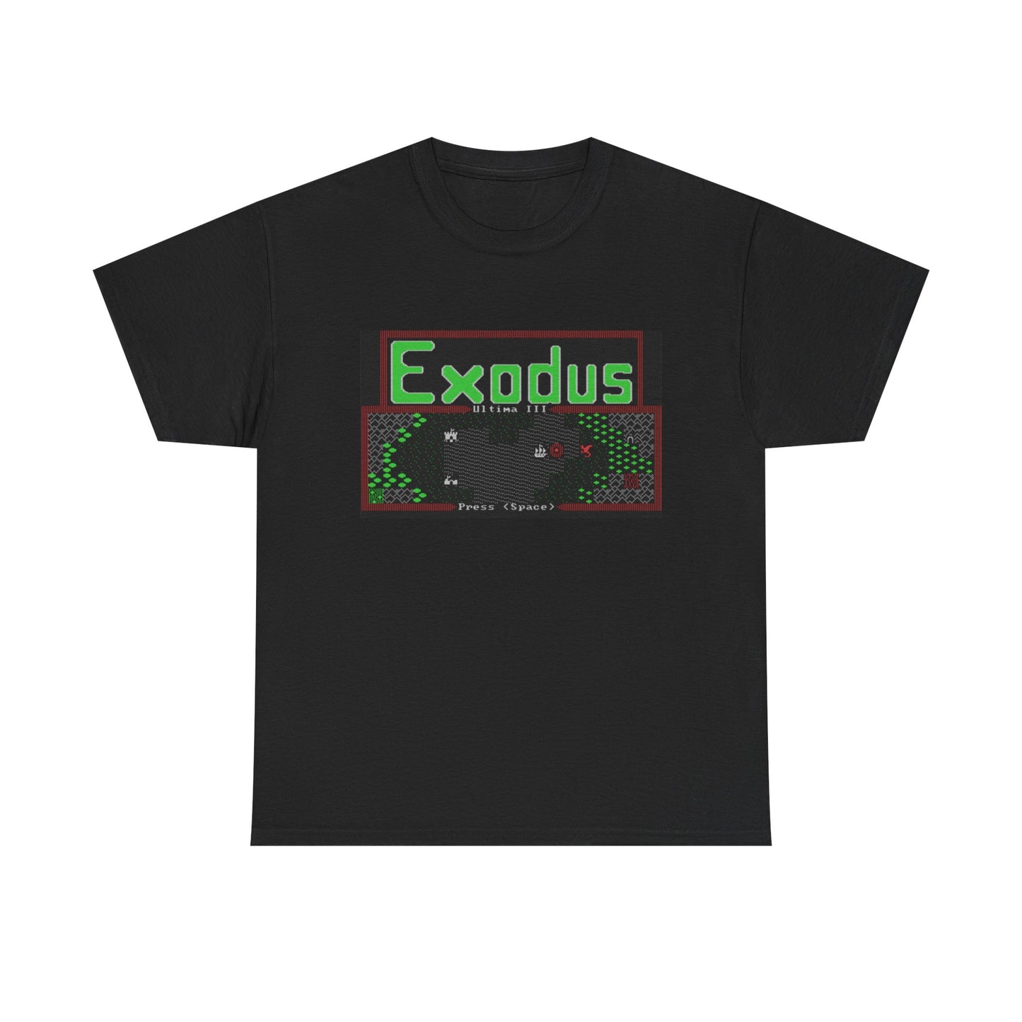 Ultima III: Exodus Commodore 64 Title Screen Tee – Classic C64 RPG