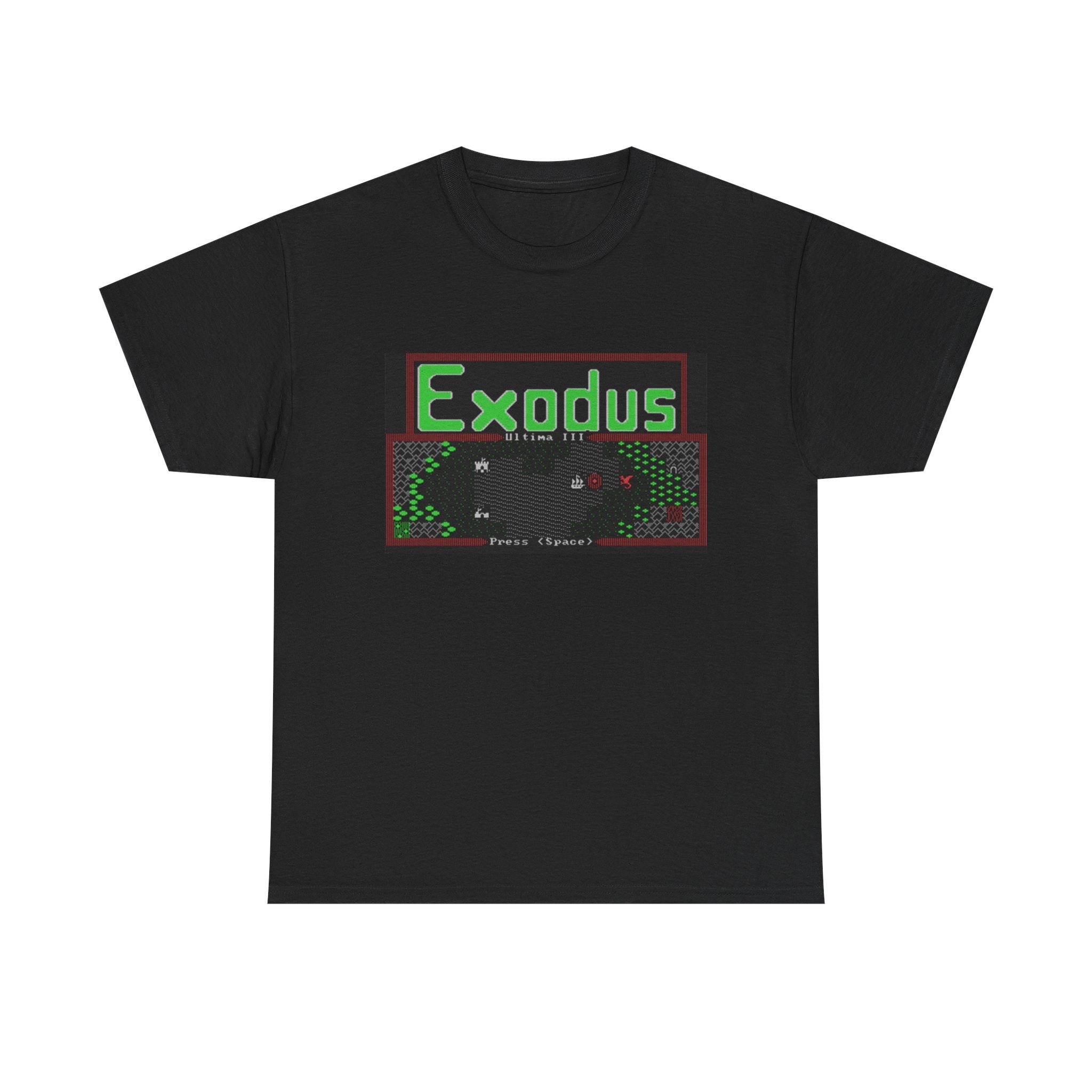 Ultima III: Exodus Commodore 64 Title Screen Tee – Classic C64 RPG