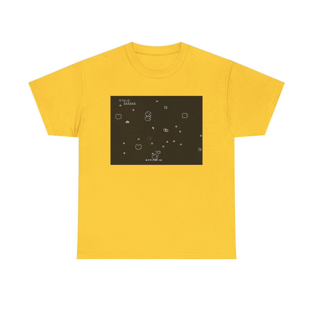 Asteroids Screenshot Tee – Classic 80s A t a r i Arcade Game Scene