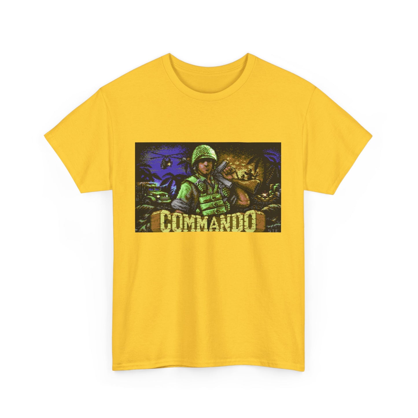 Commodore 64 Title Screen Tee – Classic C64 Run-and-Gun Game