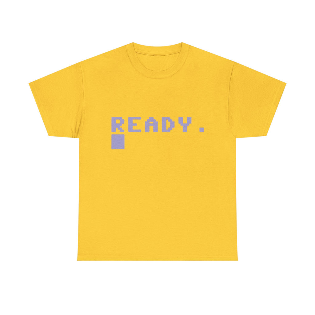 READY. – Commodore 64 Startup Screen Tee 80s Retro Computing