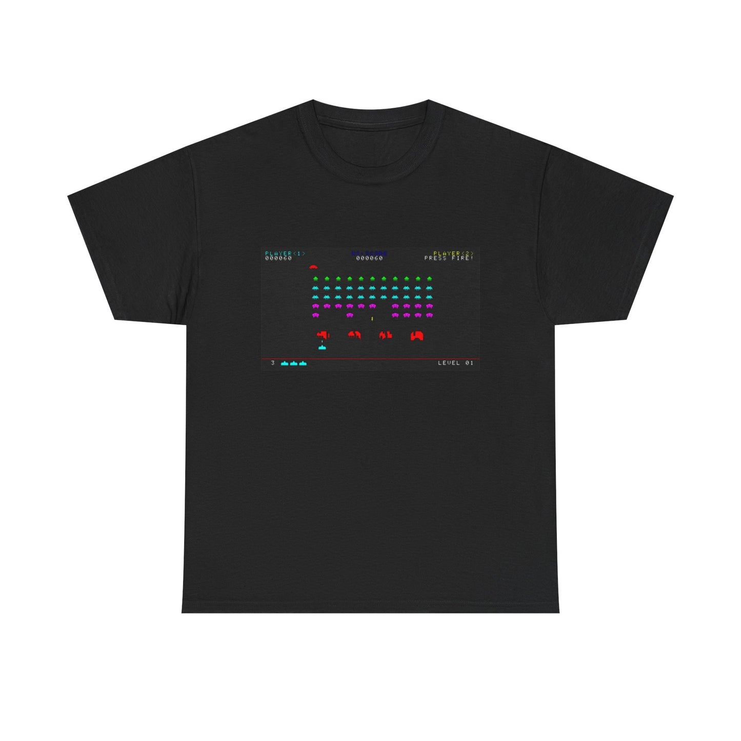 Space Invaders Tee – Classic 80s Arcade Game Scene