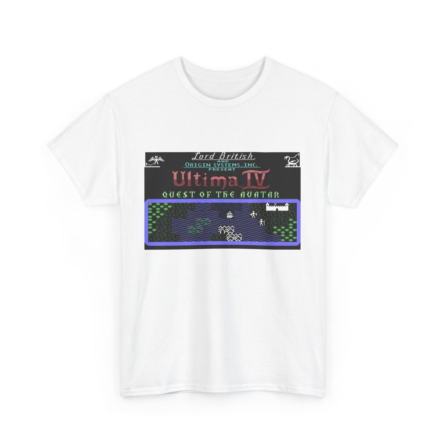 Ultima IV: Quest of the Avatar Commodore 64 Title Screen Tee – Classic C64 RPG