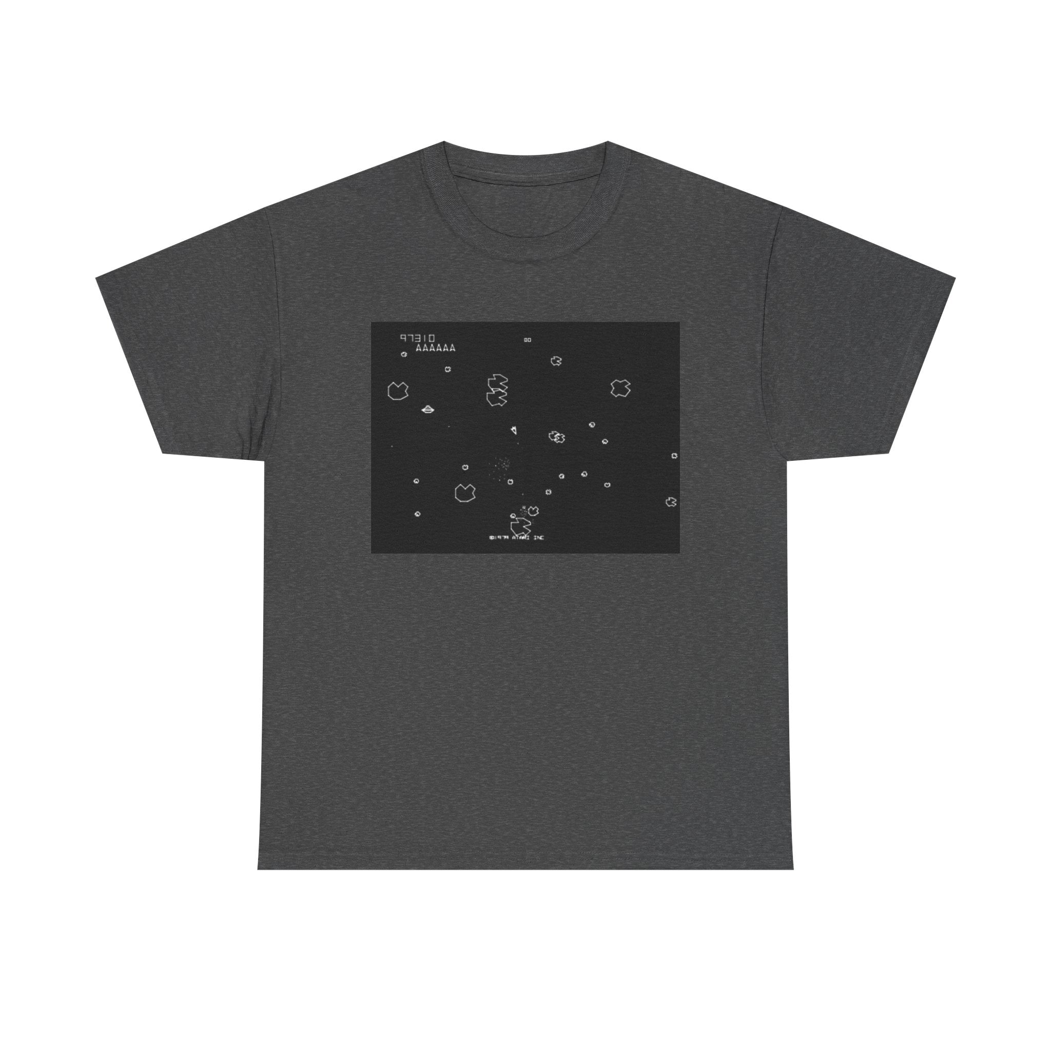 Asteroids Screenshot Tee – Classic 80s A t a r i Arcade Game Scene