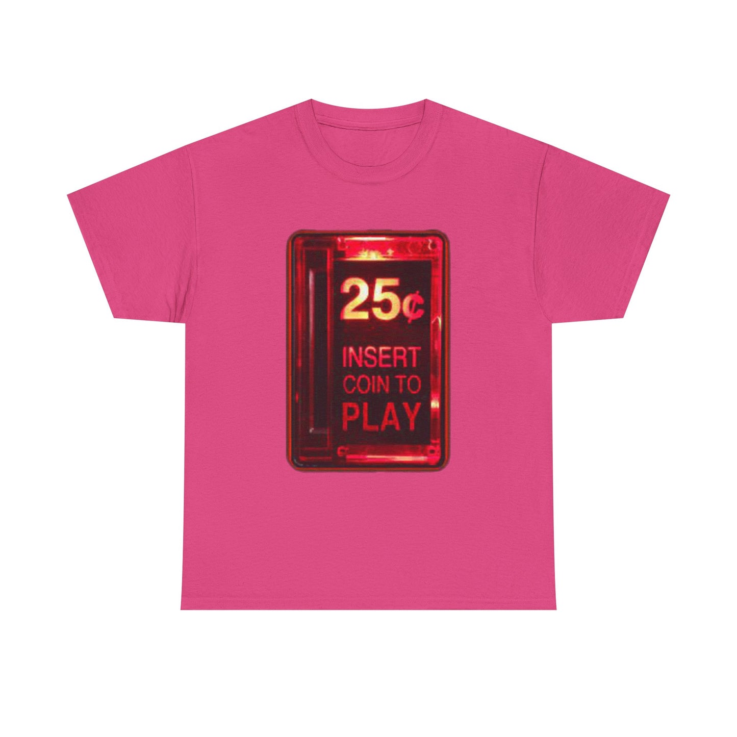 Retro Arcade Coin Slot Tee – “25¢ Insert Coin to Play” Gaming Shirt