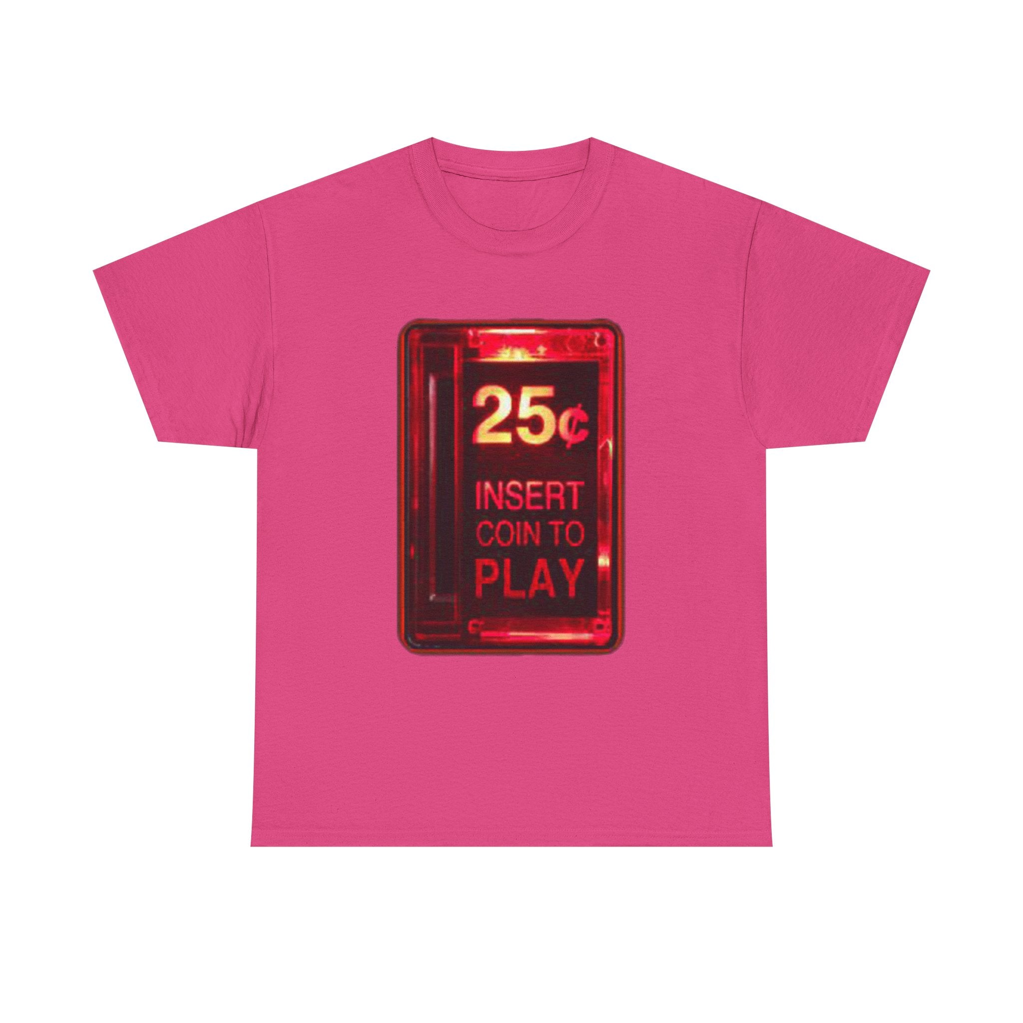 Retro Arcade Coin Slot Tee – “25¢ Insert Coin to Play” Gaming Shirt