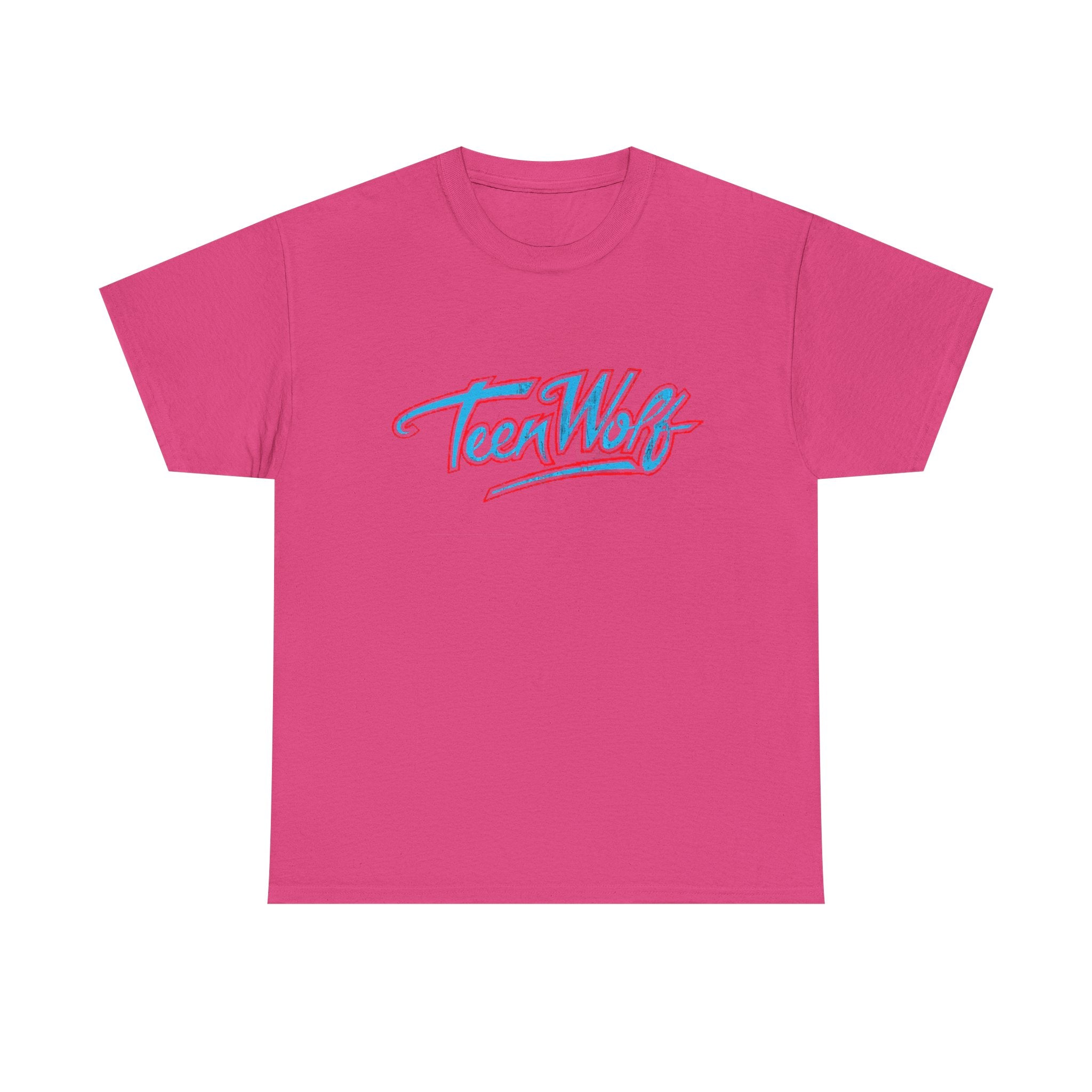 Teen Wolf Neon Logo Tee – 80s Movie Magic