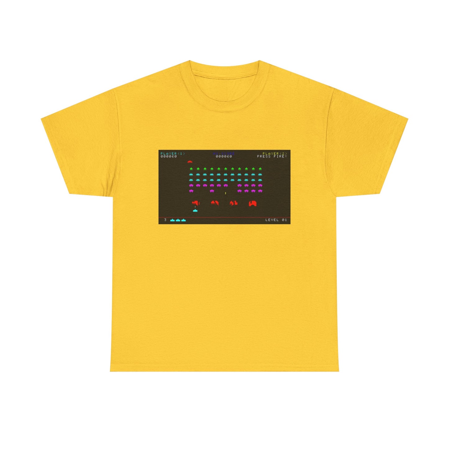 Space Invaders Tee – Classic 80s Arcade Game Scene