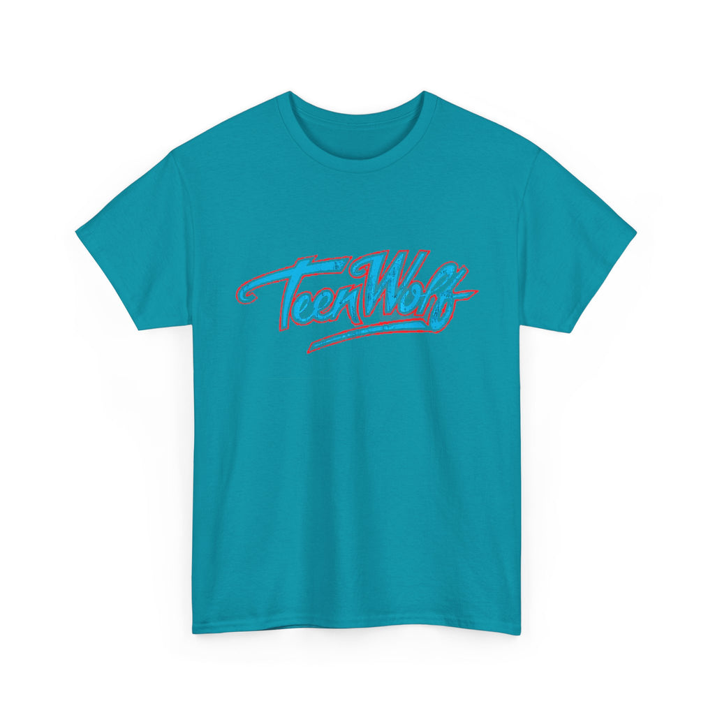 Teen Wolf Neon Logo Tee – 80s Movie Magic