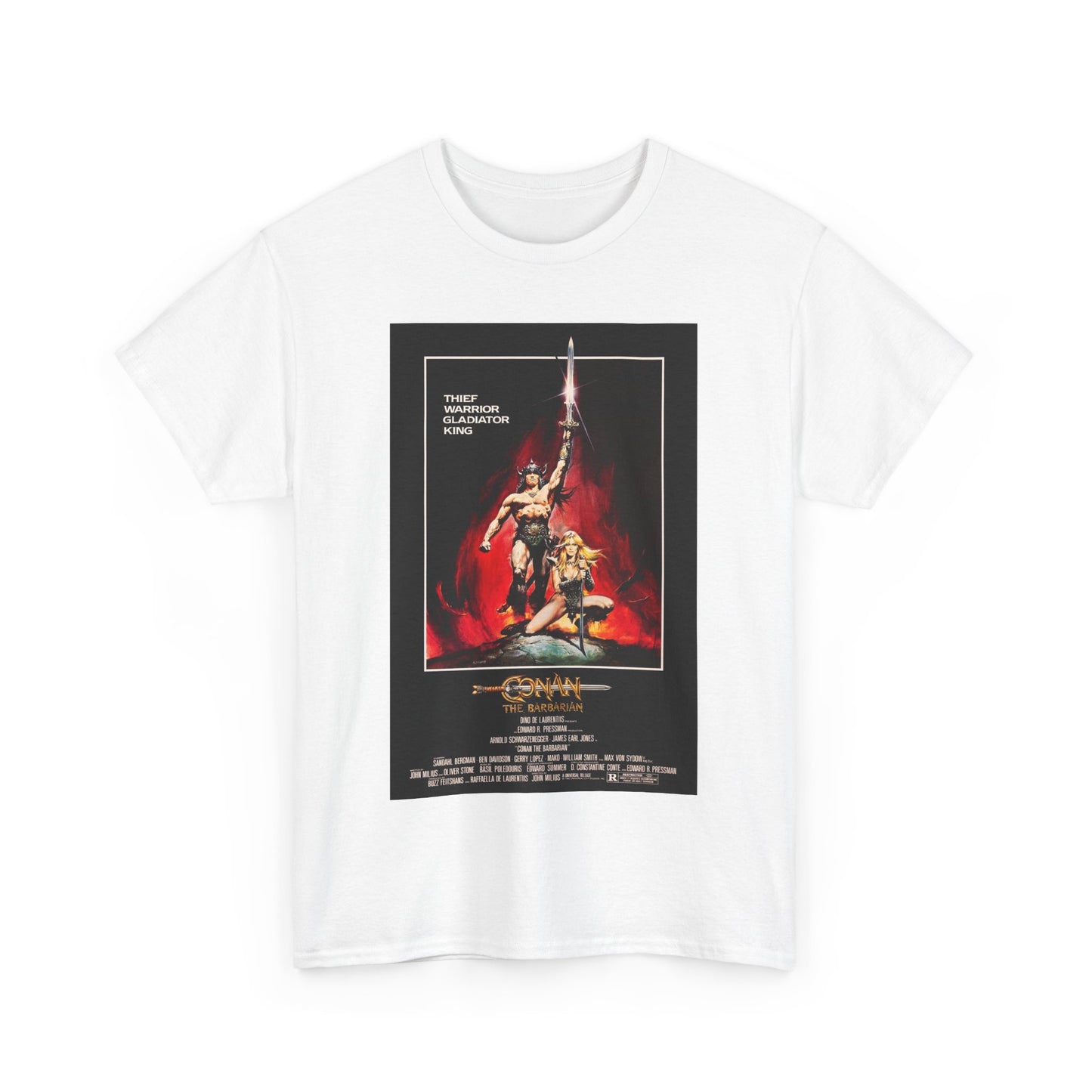 Conan the Barbarian Movie Poster Tee – Epic 80s Fantasy Classic
