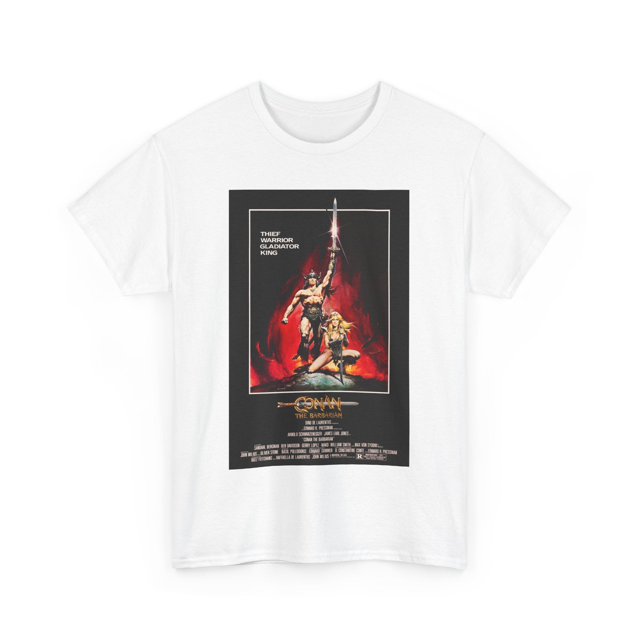 Conan the Barbarian Movie Poster Tee – Epic 80s Fantasy Classic
