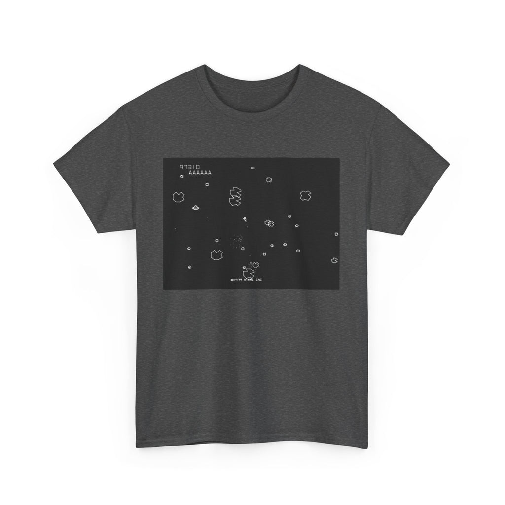 Asteroids Screenshot Tee – Classic 80s A t a r i Arcade Game Scene