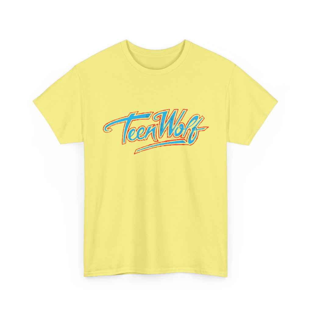 Teen Wolf Neon Logo Tee – 80s Movie Magic