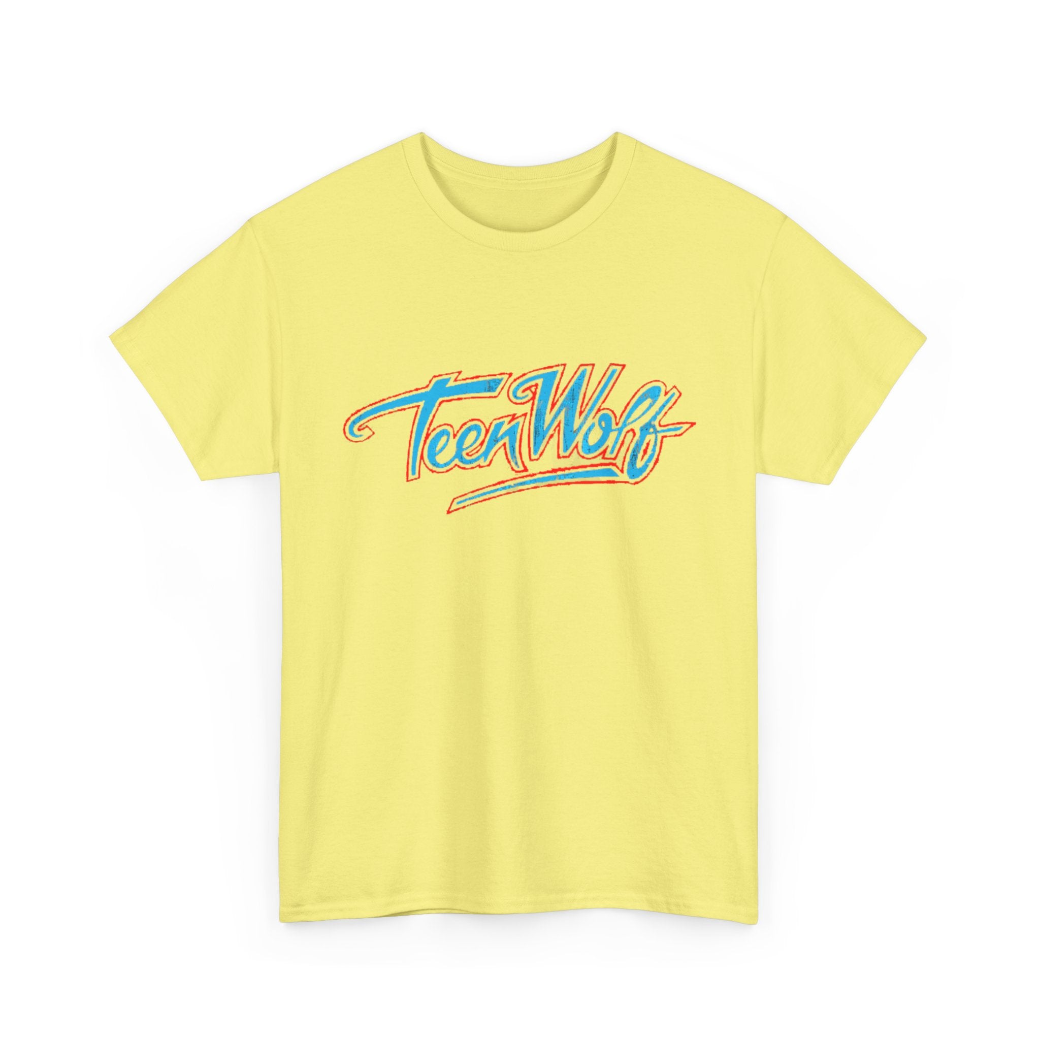Teen Wolf Neon Logo Tee – 80s Movie Magic