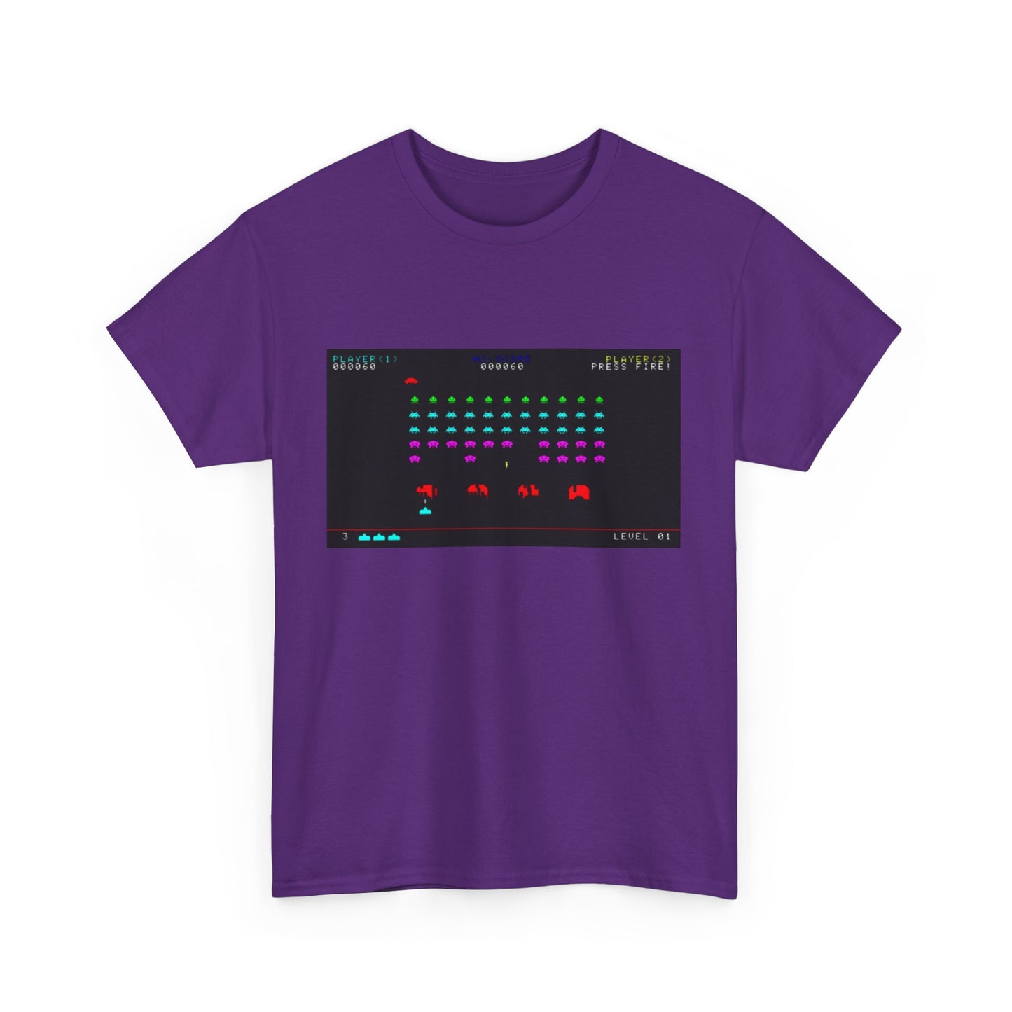 Space Invaders Tee – Classic 80s Arcade Game Scene