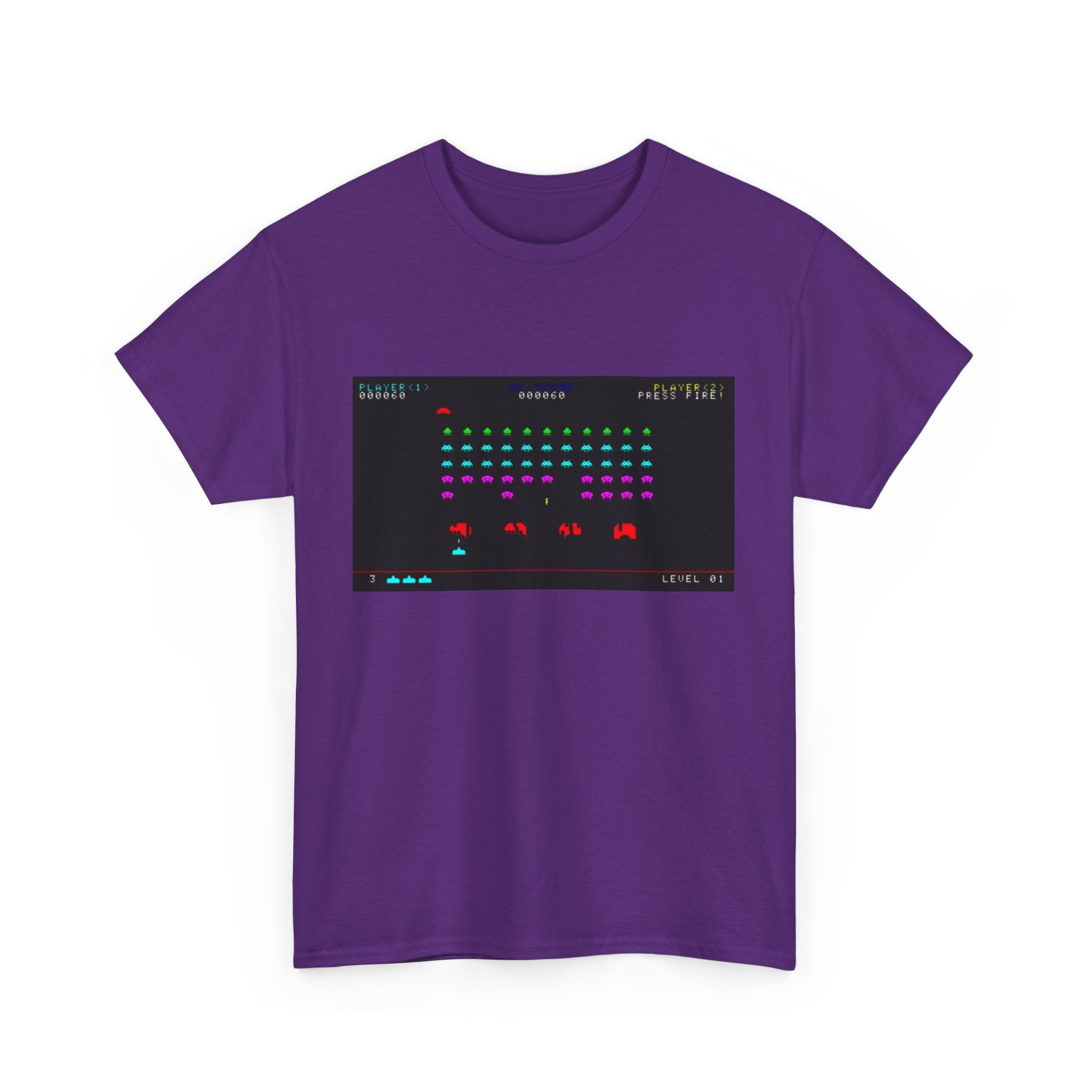 Space Invaders Tee – Classic 80s Arcade Game Scene