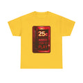 Retro Arcade Coin Slot Tee – “25¢ Insert Coin to Play” Gaming Shirt