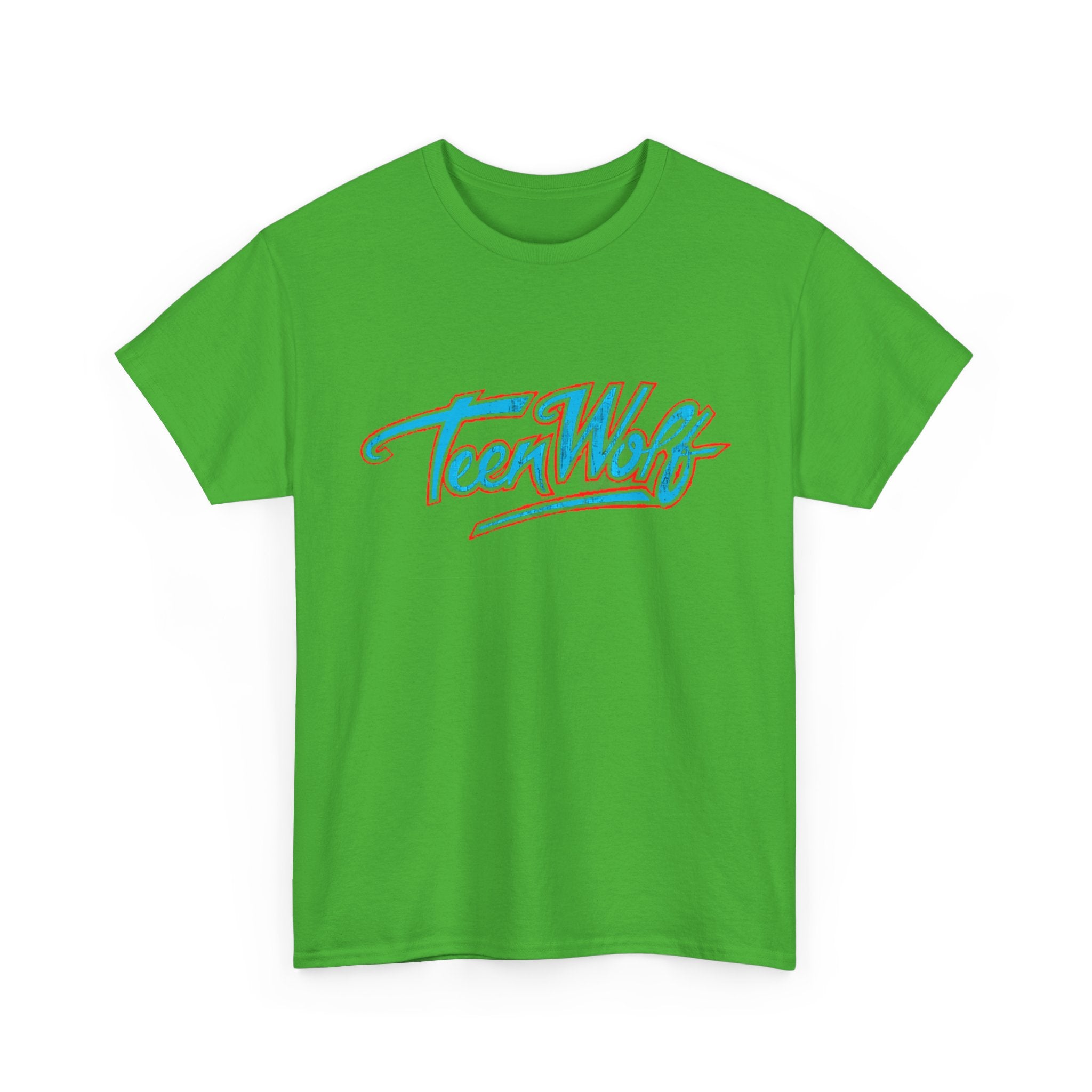 Teen Wolf Neon Logo Tee – 80s Movie Magic