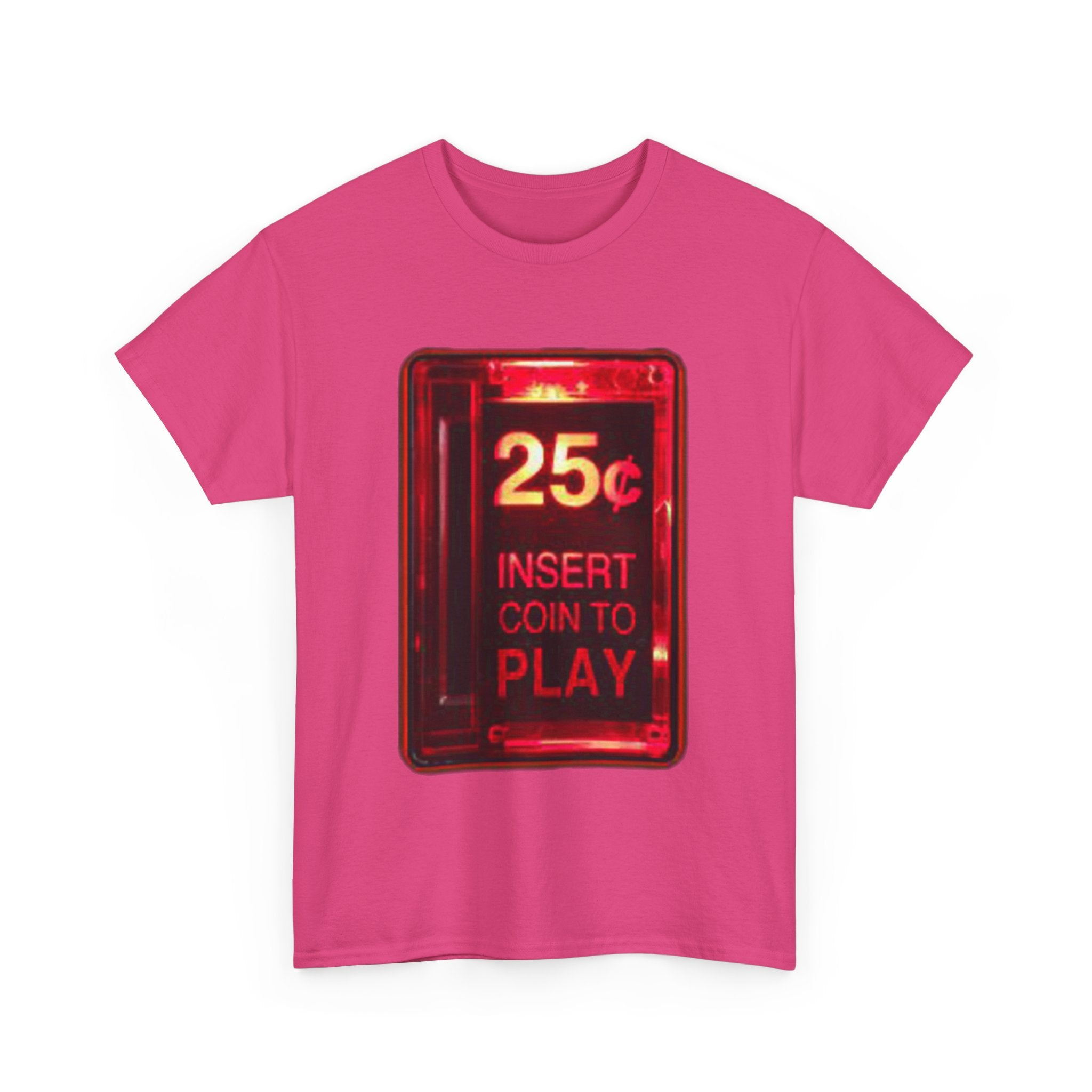 Retro Arcade Coin Slot Tee – “25¢ Insert Coin to Play” Gaming Shirt