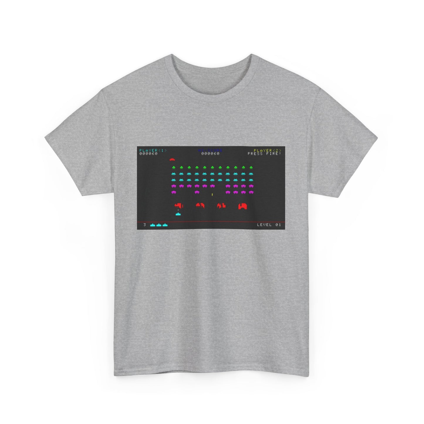 Space Invaders Tee – Classic 80s Arcade Game Scene