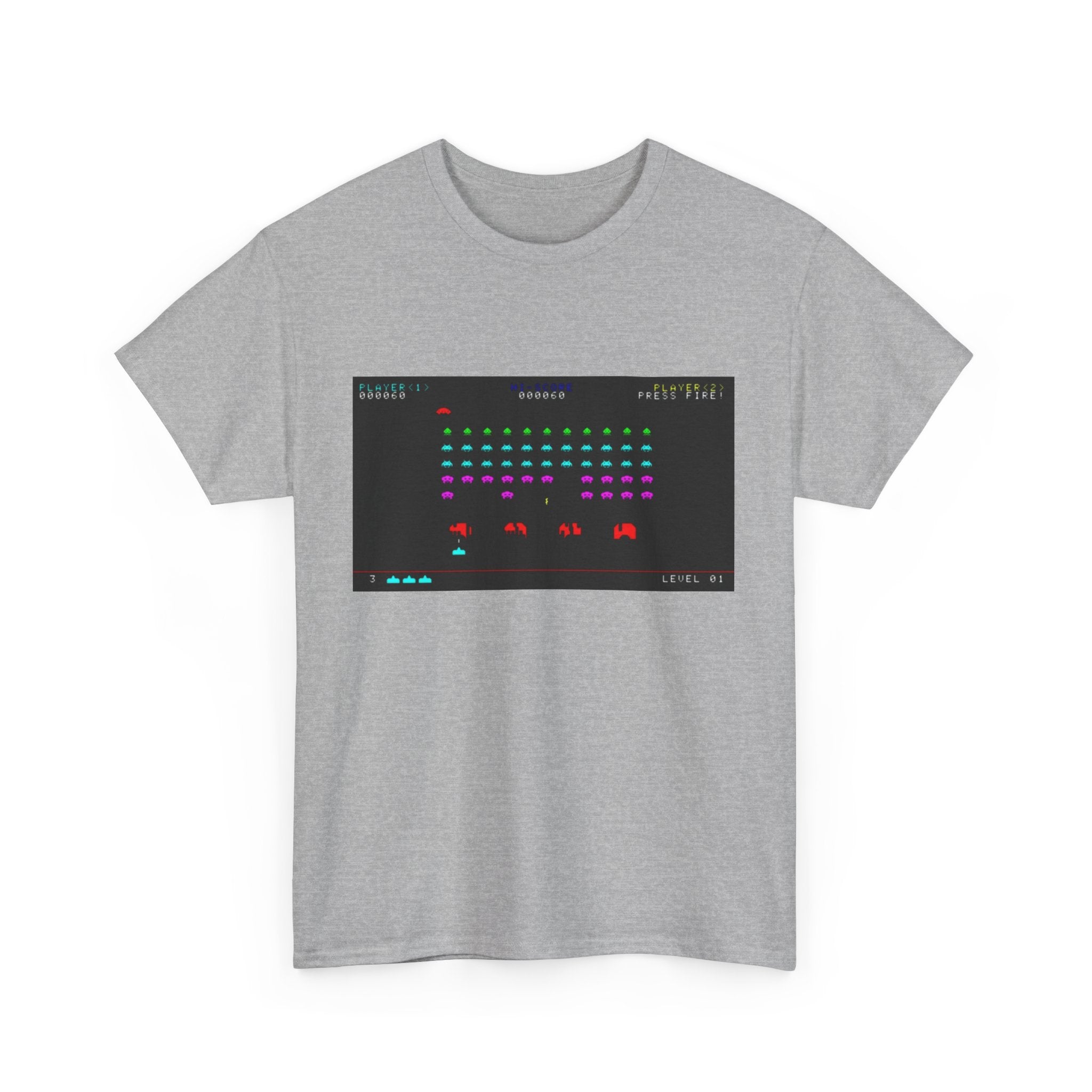 Space Invaders Tee – Classic 80s Arcade Game Scene