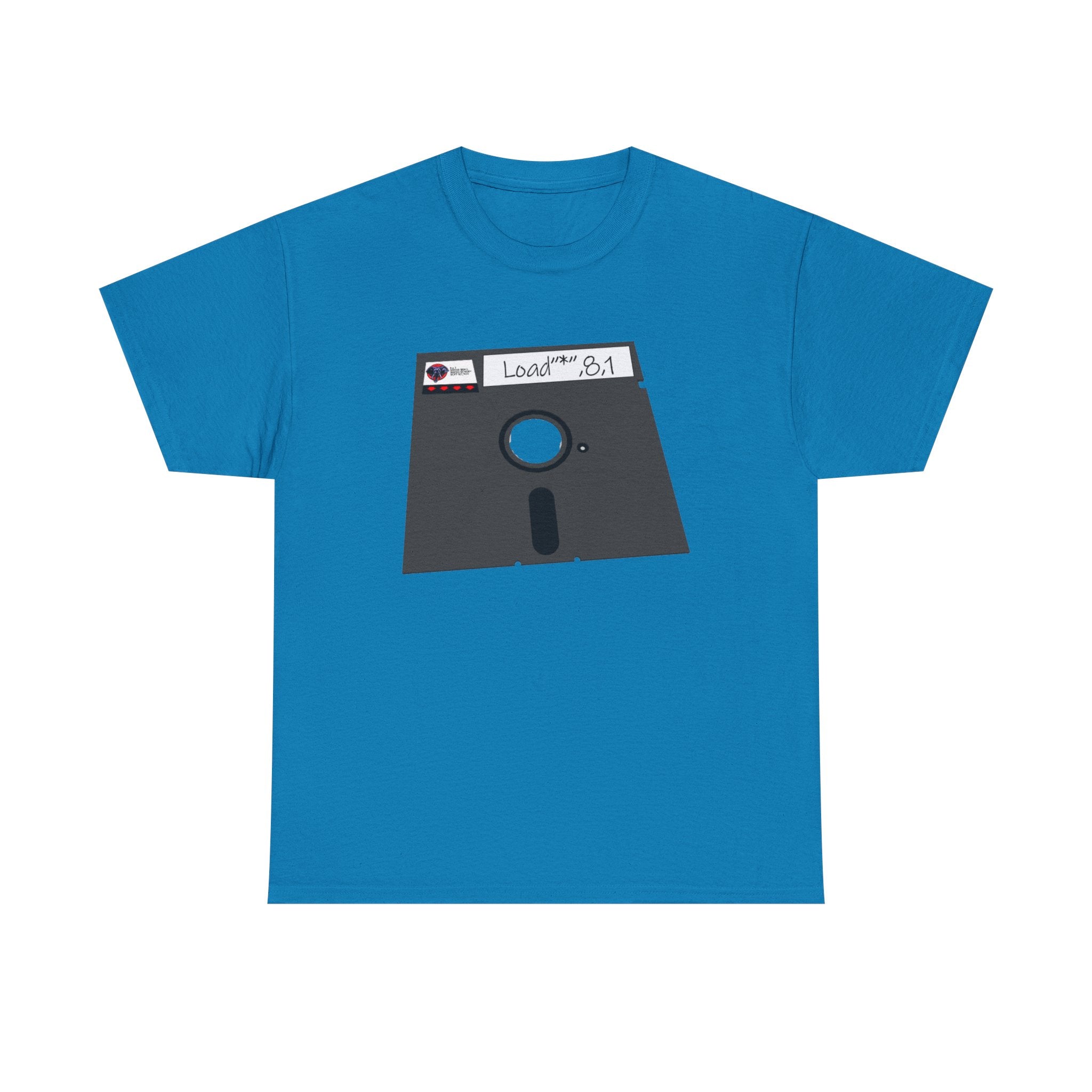 Commodore Floppy Disk Tee – LOAD"*",8,1 Retro Computer Command