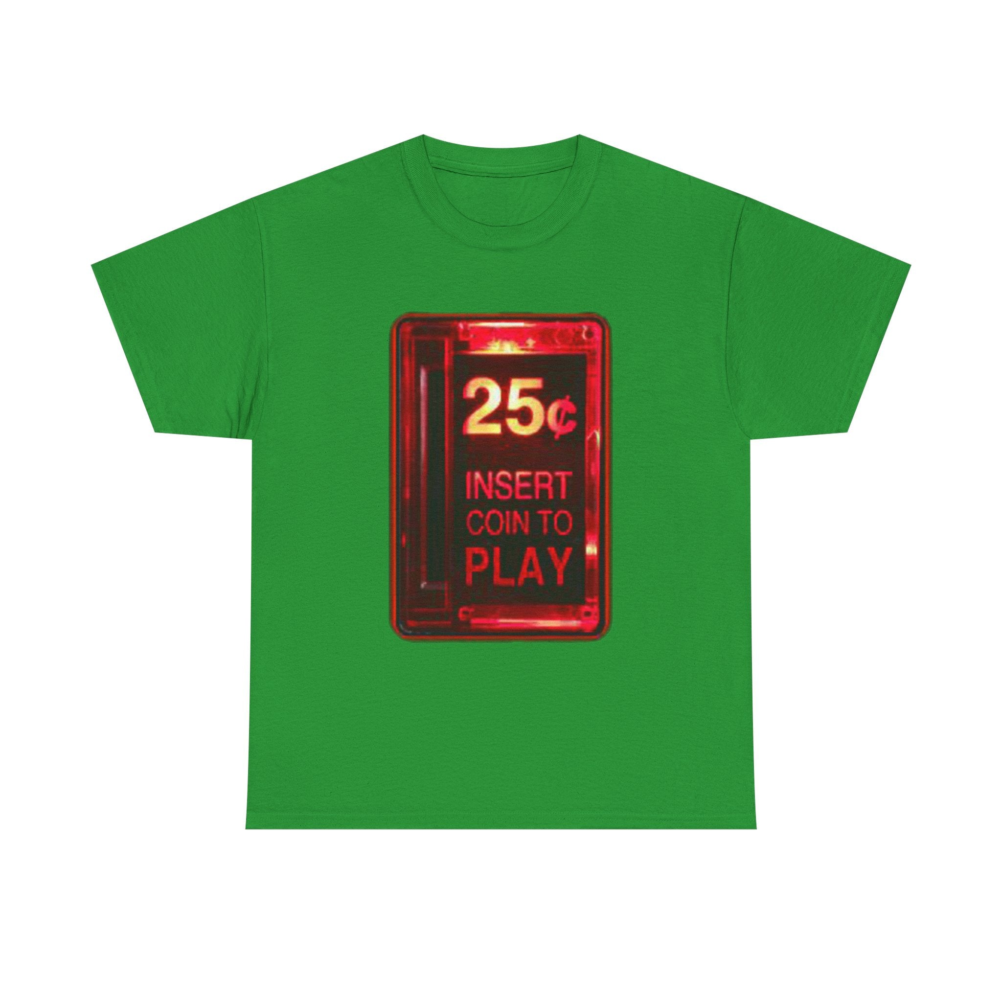 Retro Arcade Coin Slot Tee – “25¢ Insert Coin to Play” Gaming Shirt