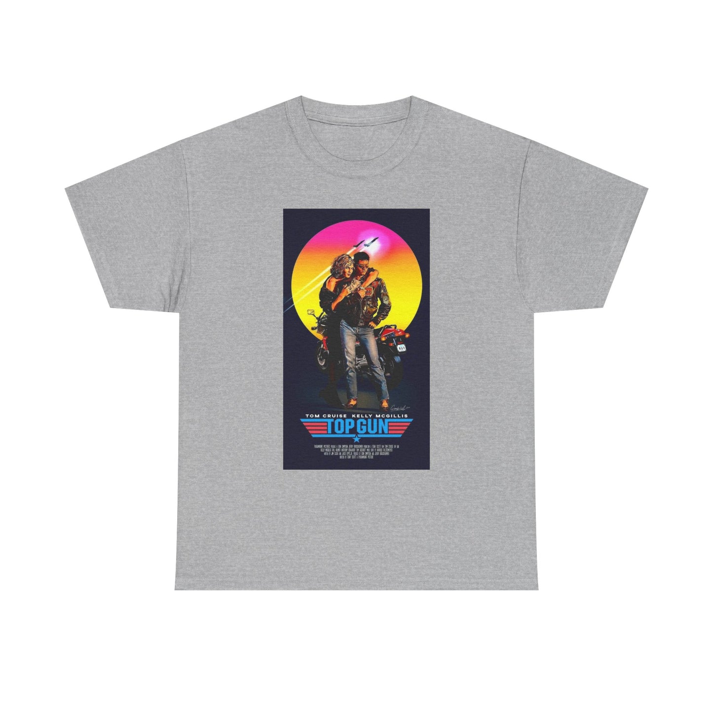 Retro 80s TOP GUN Tee – High-Flying Action Film Style