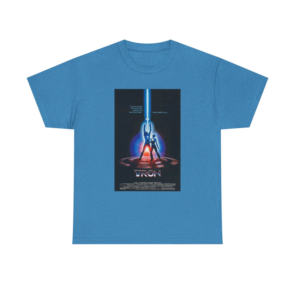 TRON Movie Poster Tee – Neon Sci-Fi Arcade Style Retro 80s