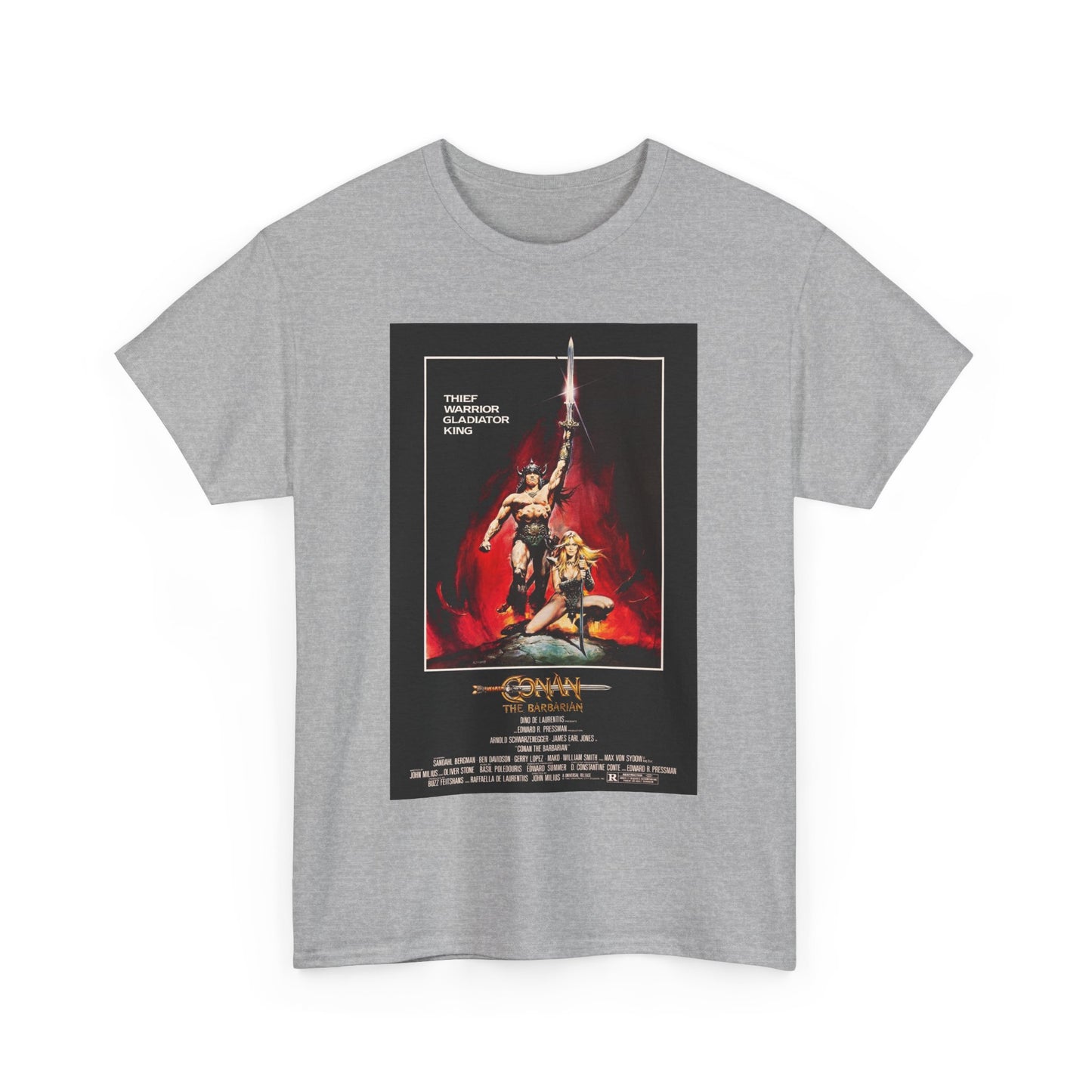 Conan the Barbarian Movie Poster Tee – Epic 80s Fantasy Classic