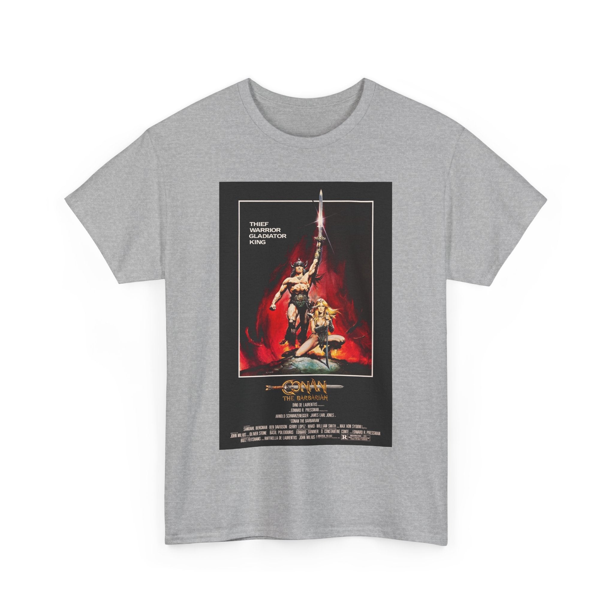 Conan the Barbarian Movie Poster Tee – Epic 80s Fantasy Classic
