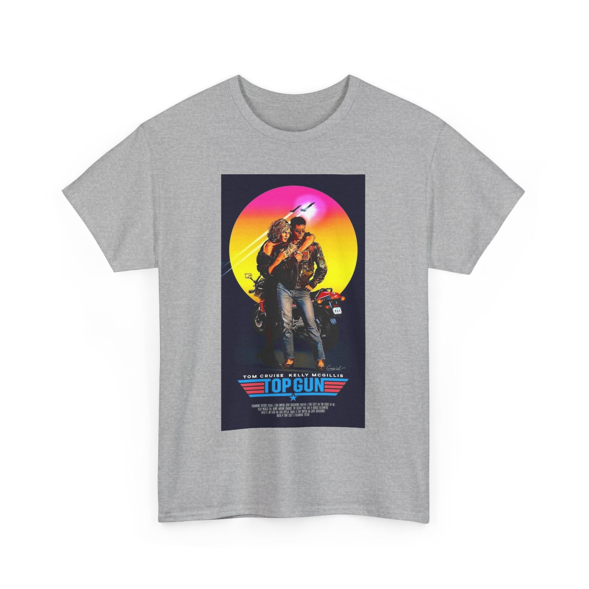 Retro 80s TOP GUN Tee – High-Flying Action Film Style