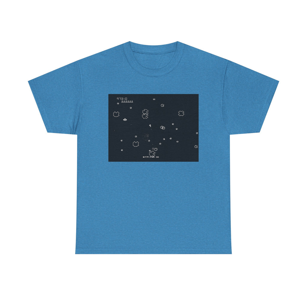 Asteroids Screenshot Tee – Classic 80s A t a r i Arcade Game Scene