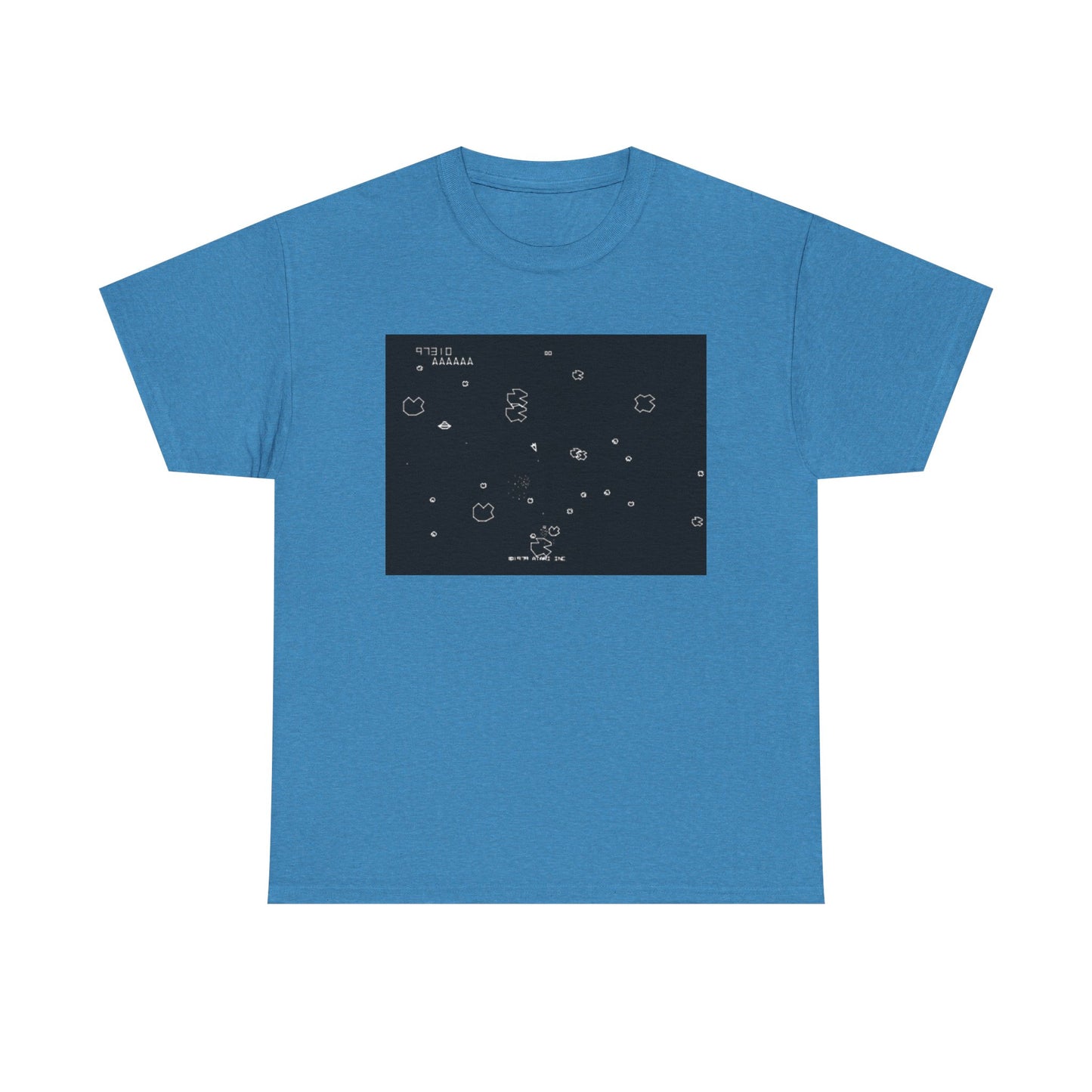 Asteroids Screenshot Tee – Classic 80s A t a r i Arcade Game Scene