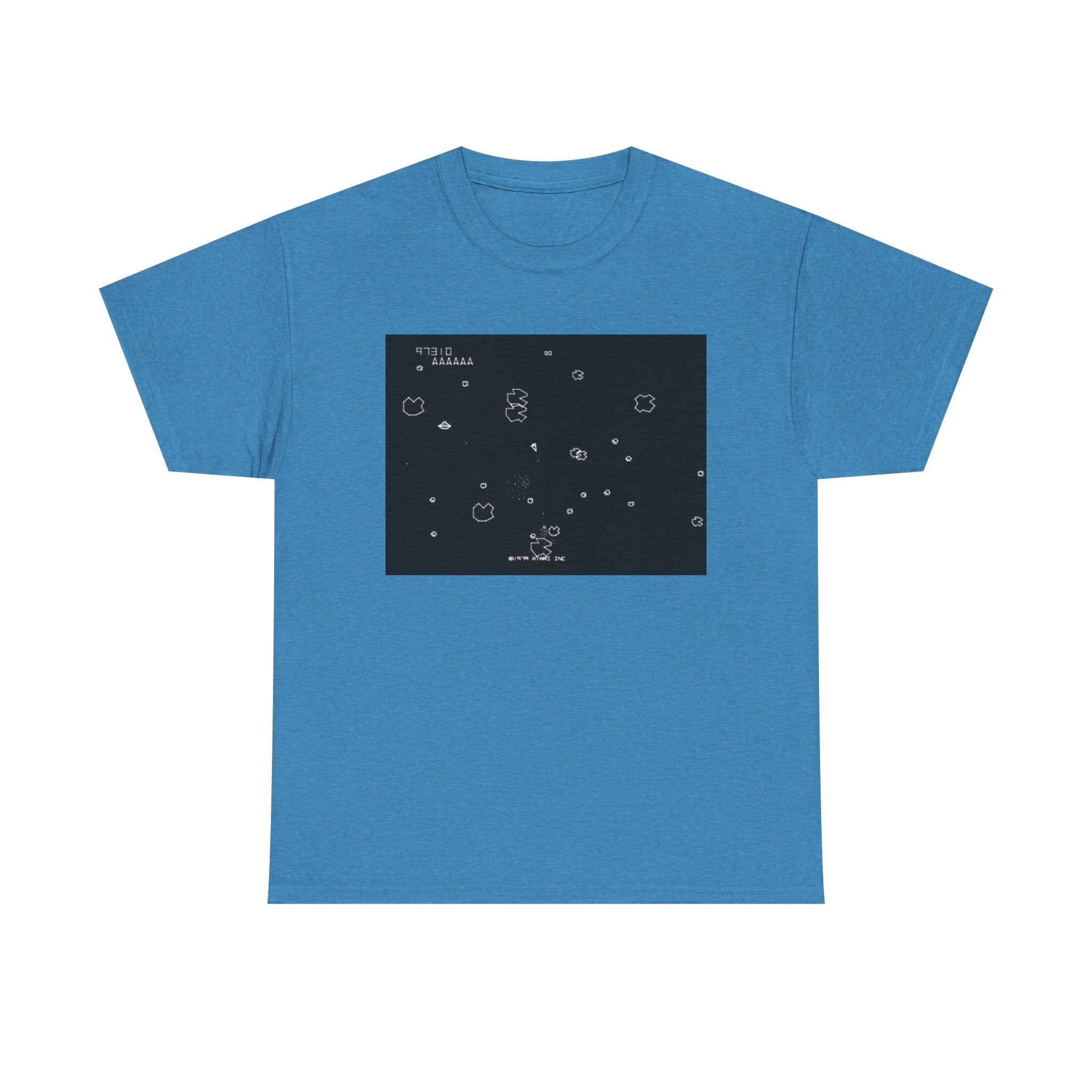 Asteroids Screenshot Tee – Classic 80s A t a r i Arcade Game Scene
