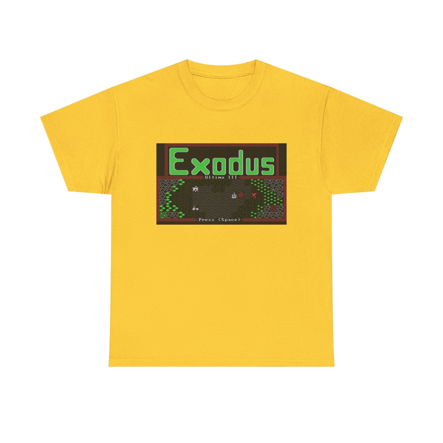 Ultima III: Exodus Commodore 64 Title Screen Tee – Classic C64 RPG