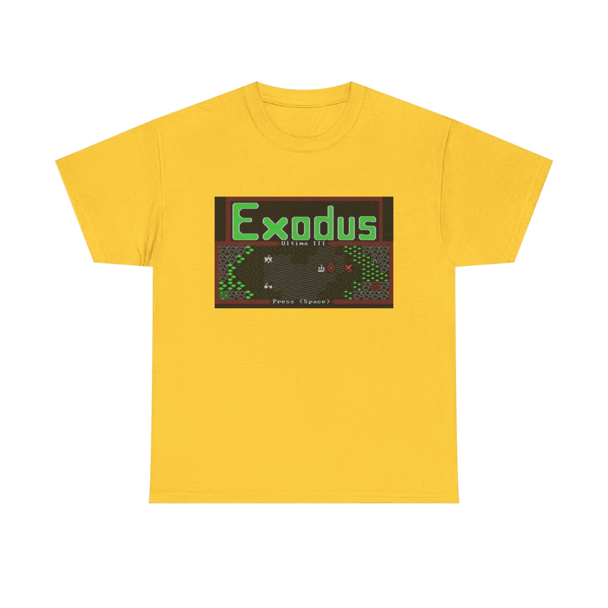 Ultima III: Exodus Commodore 64 Title Screen Tee – Classic C64 RPG