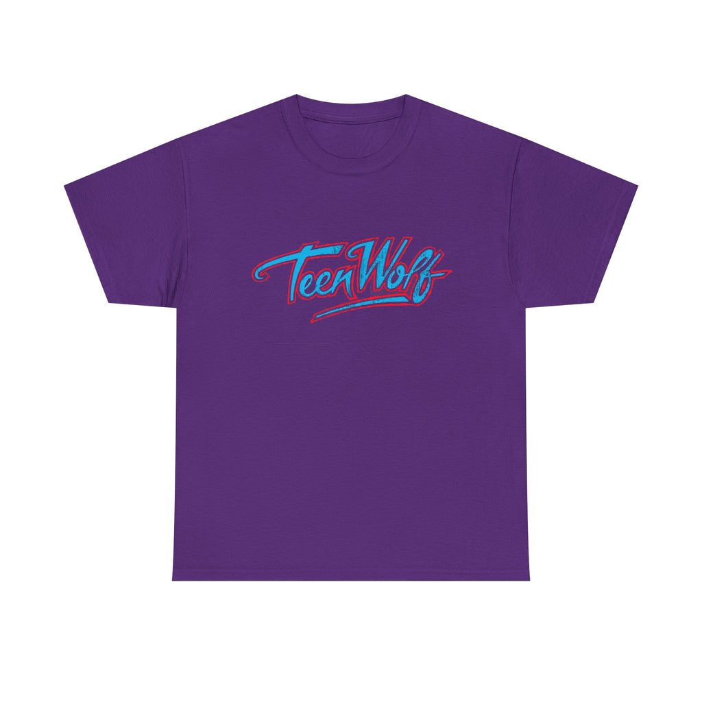 Teen Wolf Neon Logo Tee – 80s Movie Magic