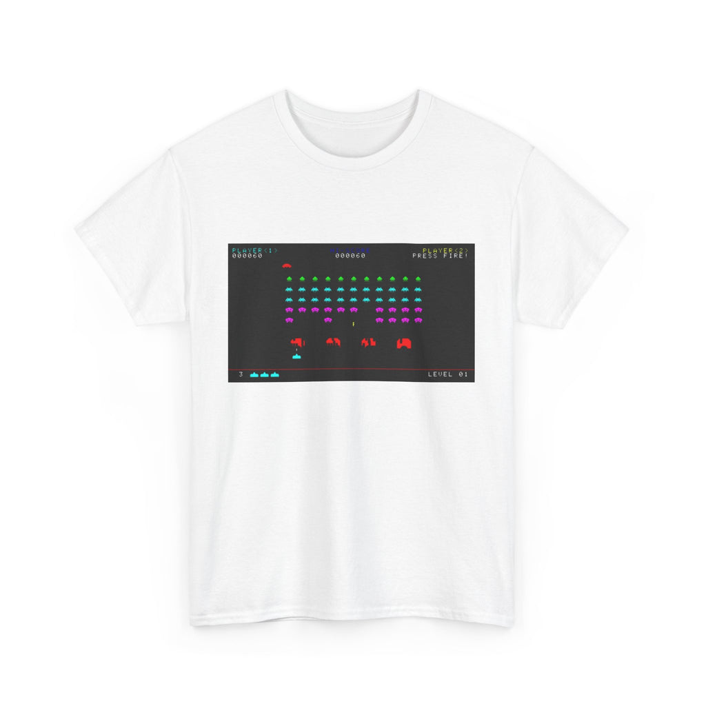 Space Invaders Tee – Classic 80s Arcade Game Scene