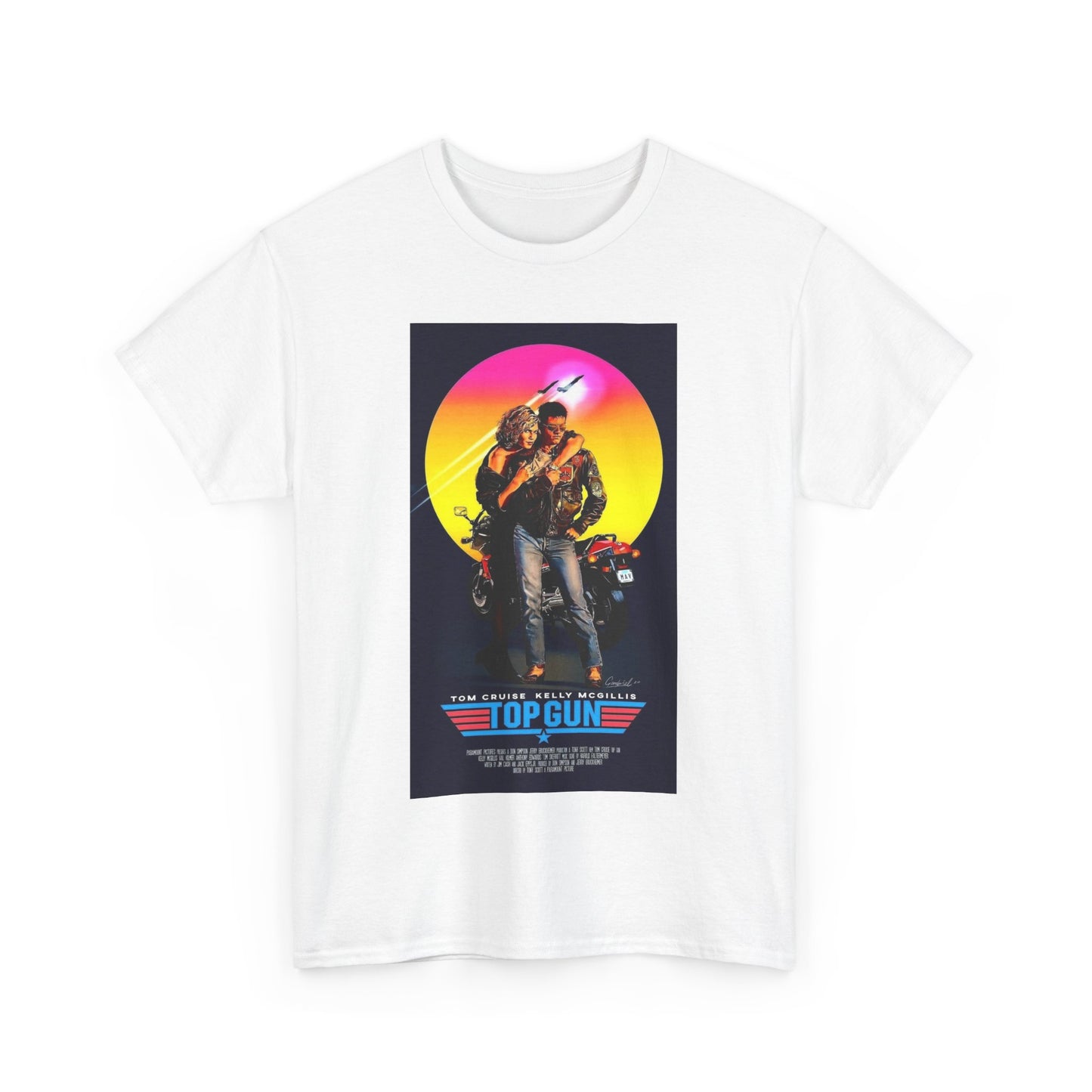 Retro 80s TOP GUN Tee – High-Flying Action Film Style